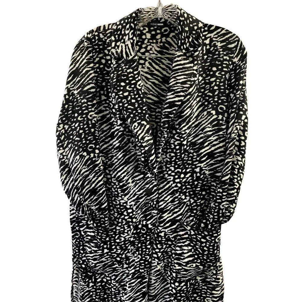 Fashion Nova Women's Black & White Dress